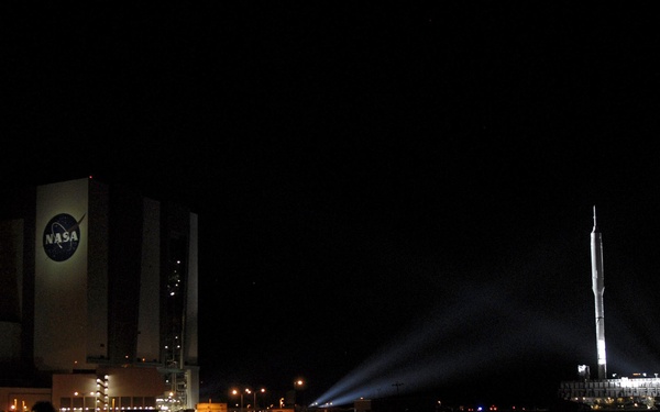 Ares I-X Moves Out of VAB