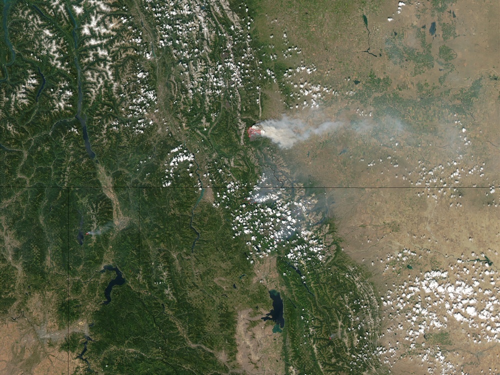 Wildfires in Glacier National Park and Alberta: Image of the Day