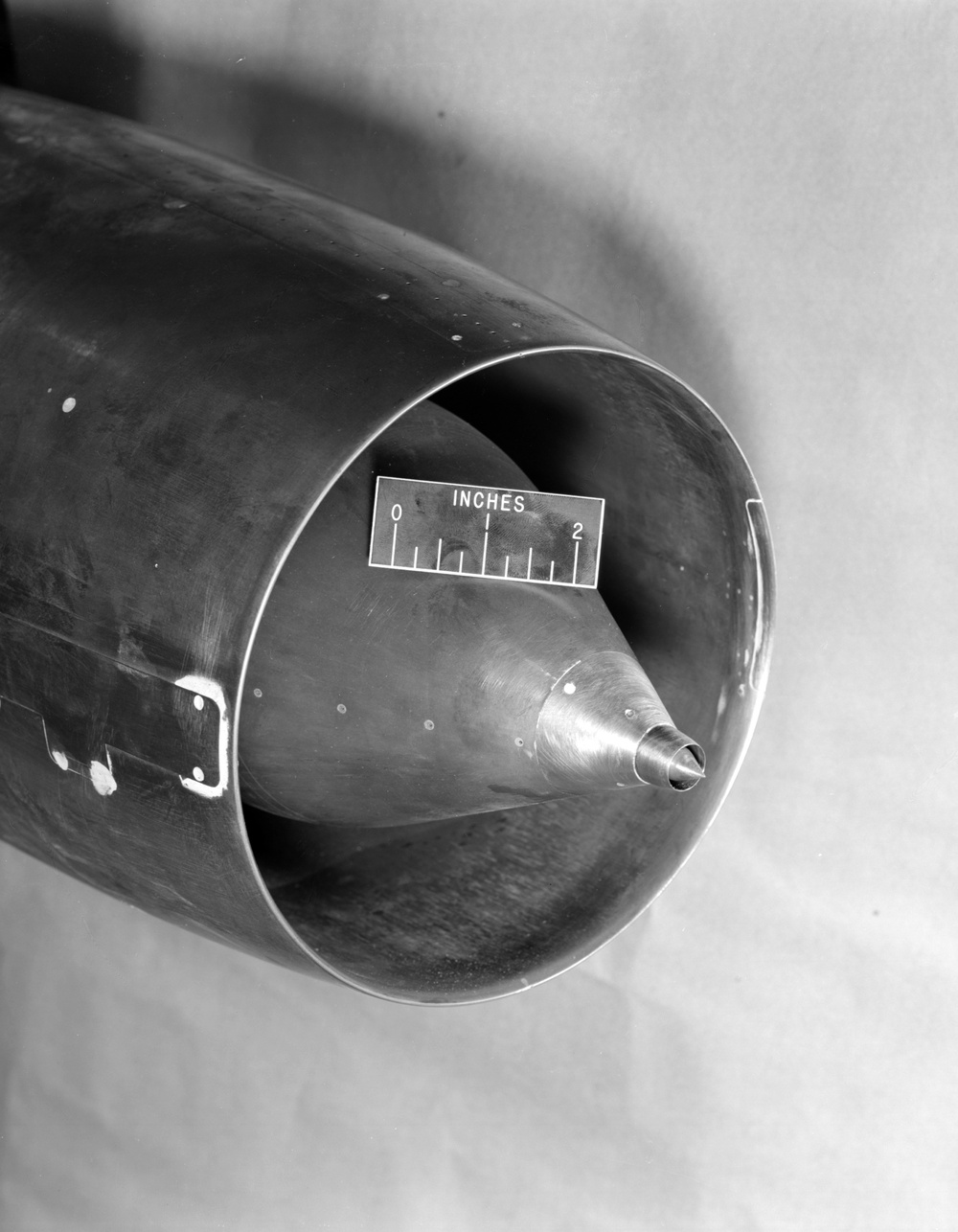 10 INCH CONVAIR 1/4 SCALE PROTOTYPE INLET MODEL TESTED IN THE 8X6 FOOT WIND TUNNEL