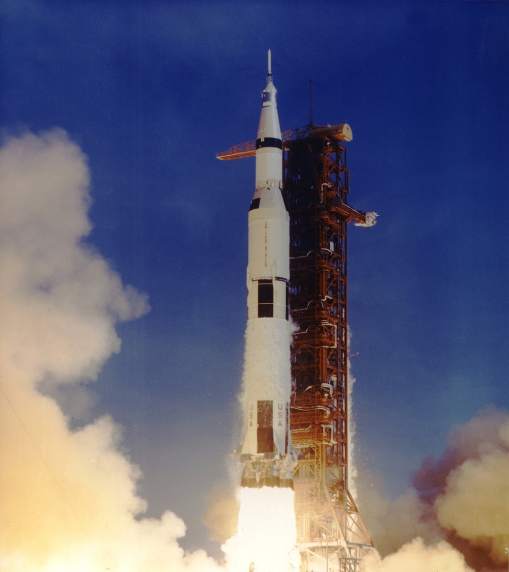 Apollo 11 Launched Via Saturn V Rocket