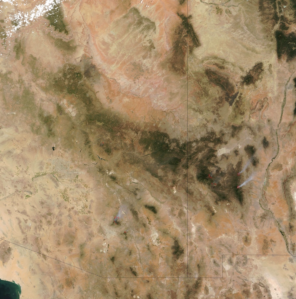 Fires in Arizona and New Mexico: Natural Hazards