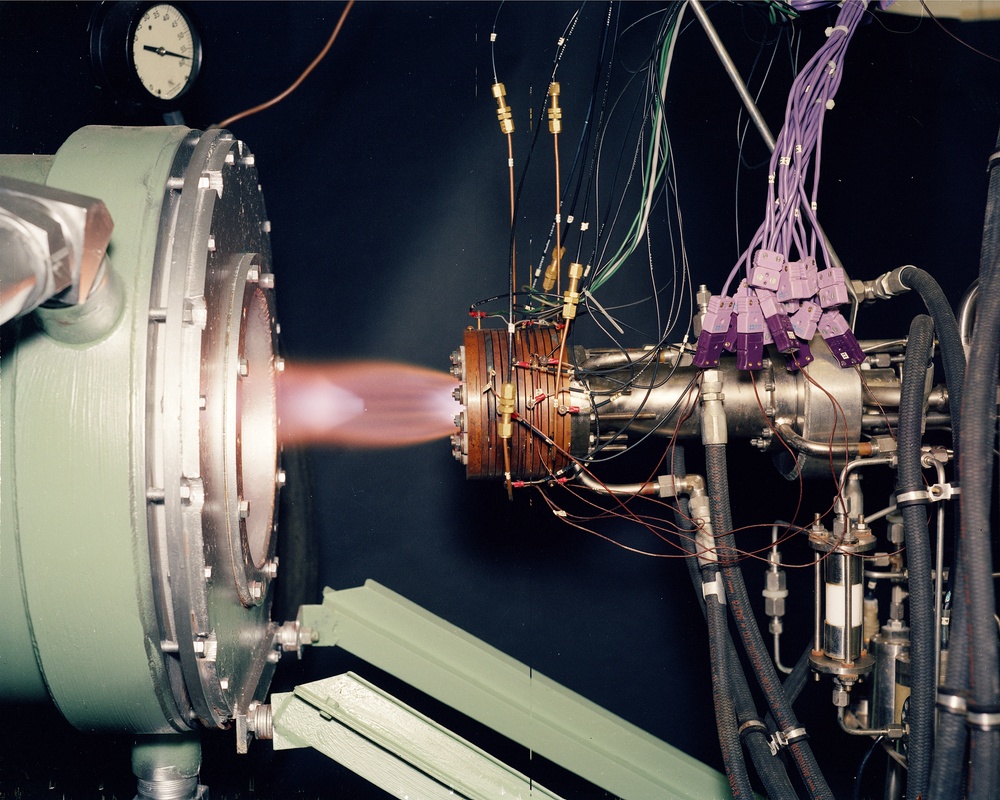 MAGNETO HYDRODYNAMICS MHD RIG IN OPERATION - ROCKET FIRING
