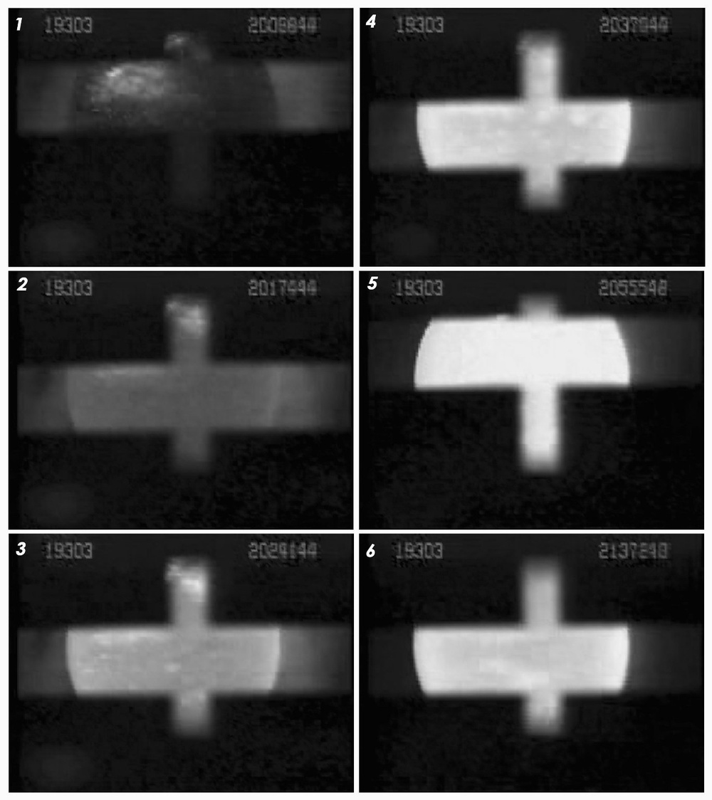 Melting a Gold Sample within TEMPUS