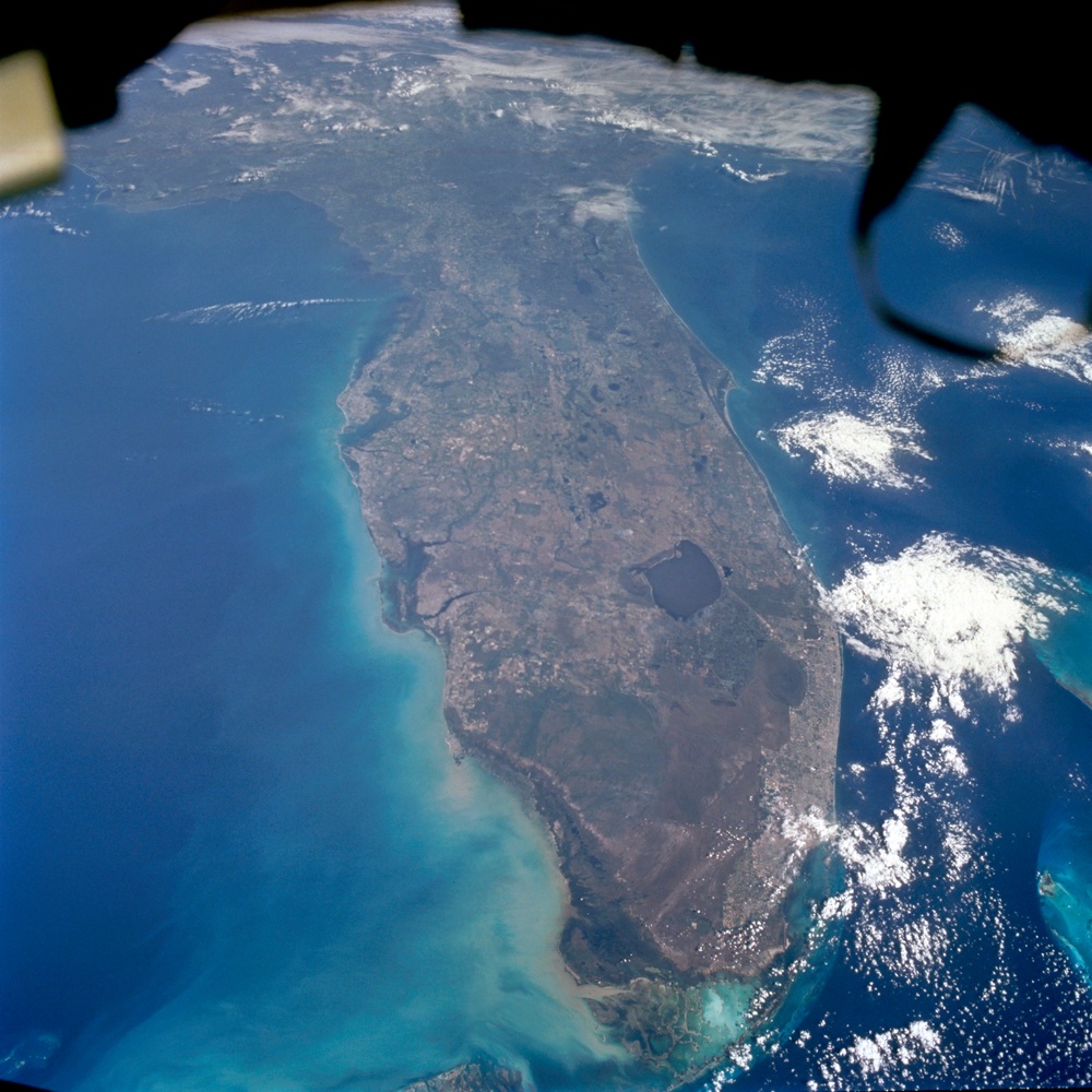 Florida peninsula taken by the Expedition Two crew