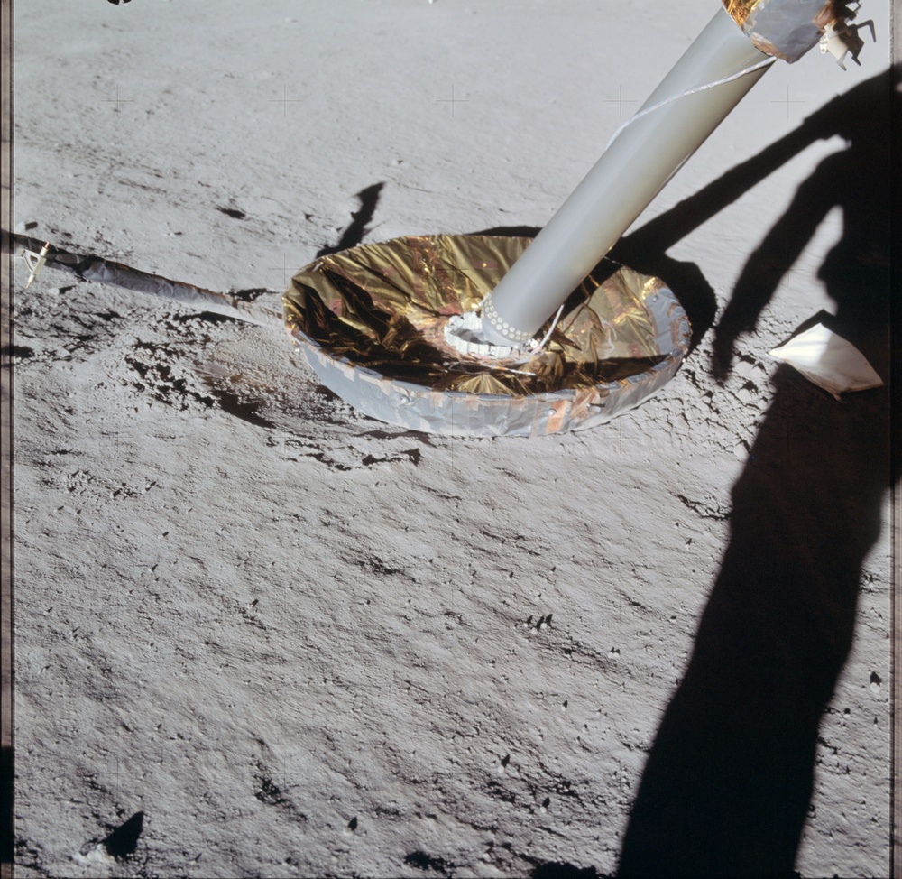 Apollo 14 Mission image - View of the Lunar Module Footpad.