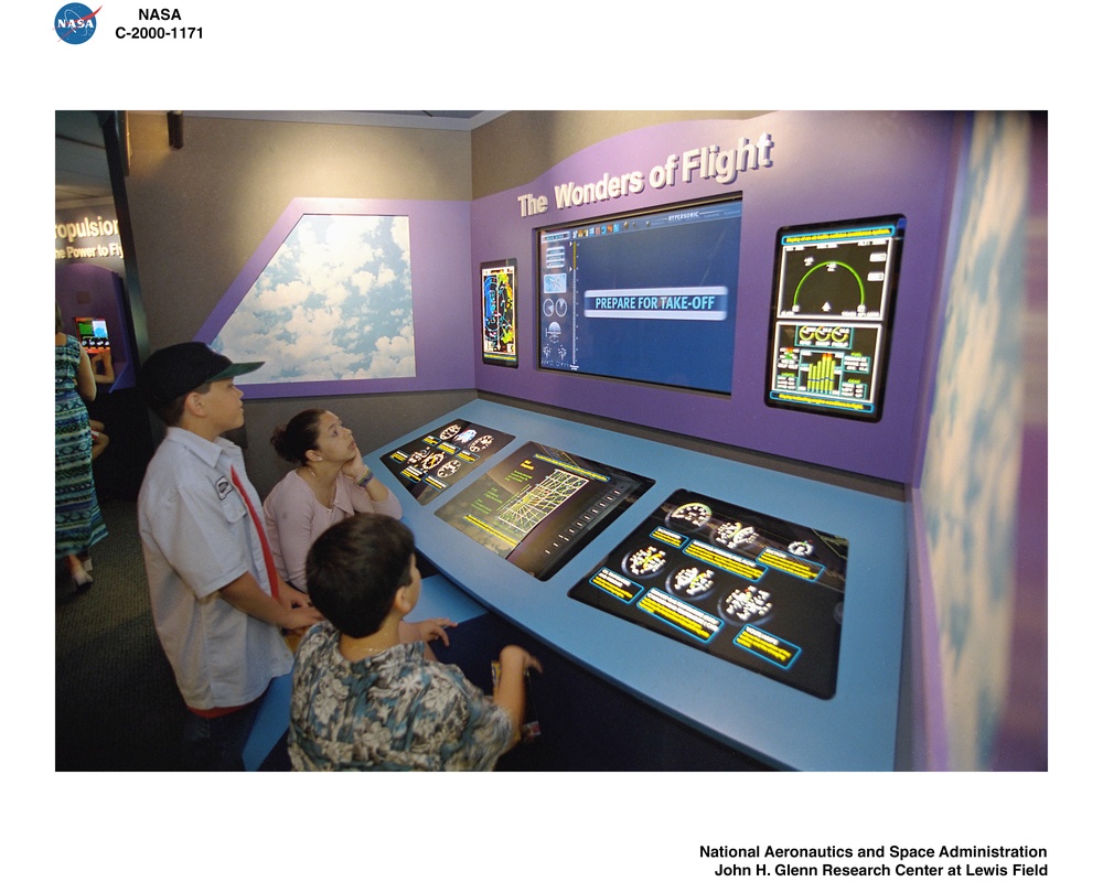 VISITOR CENTER - AERONAUTICS GALLERY OPENING FOR VARIOUS MEMBERS OF THE MEDIA