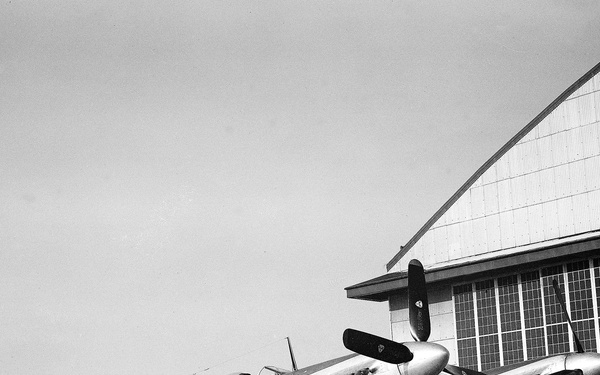 RAM JET AND MOUNT AND P-82 AIRPLANE