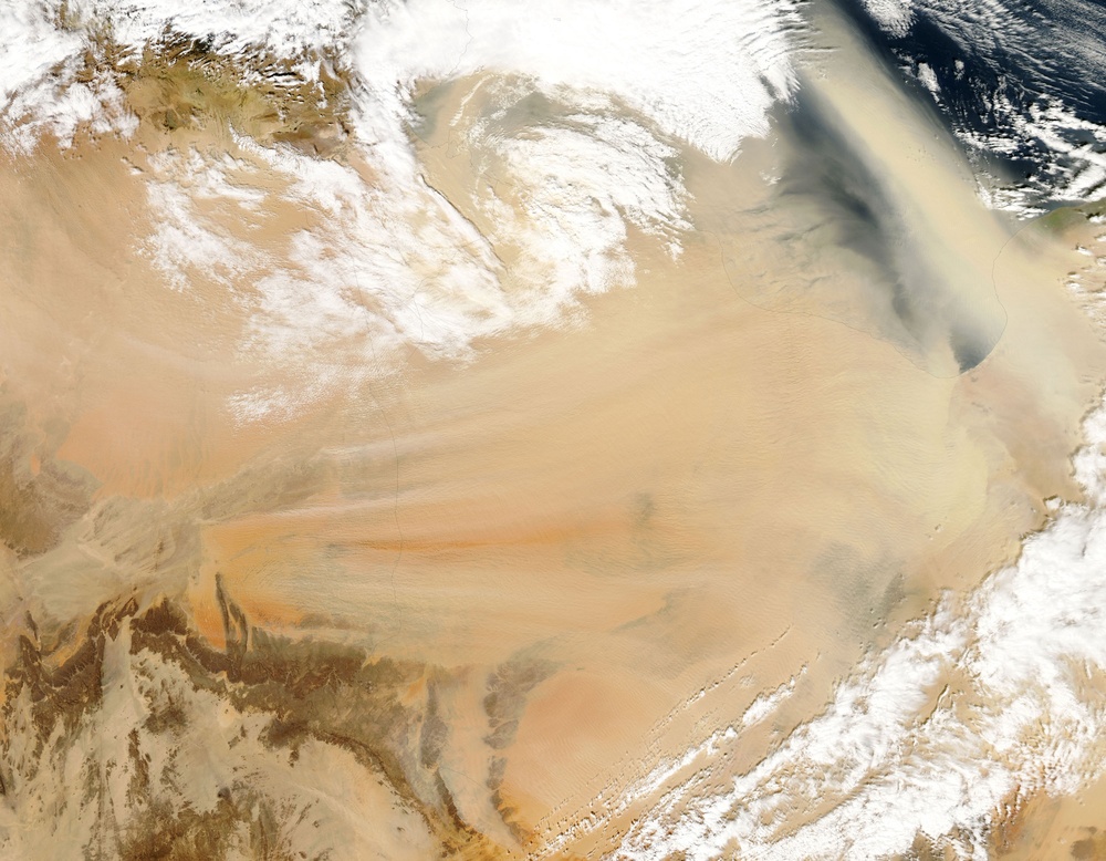 Dust Storm in Northern Africa: Natural Hazards