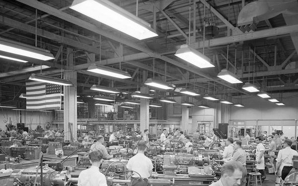 CROWDED CONDITIONS IN MACHINE SHOP ETC.