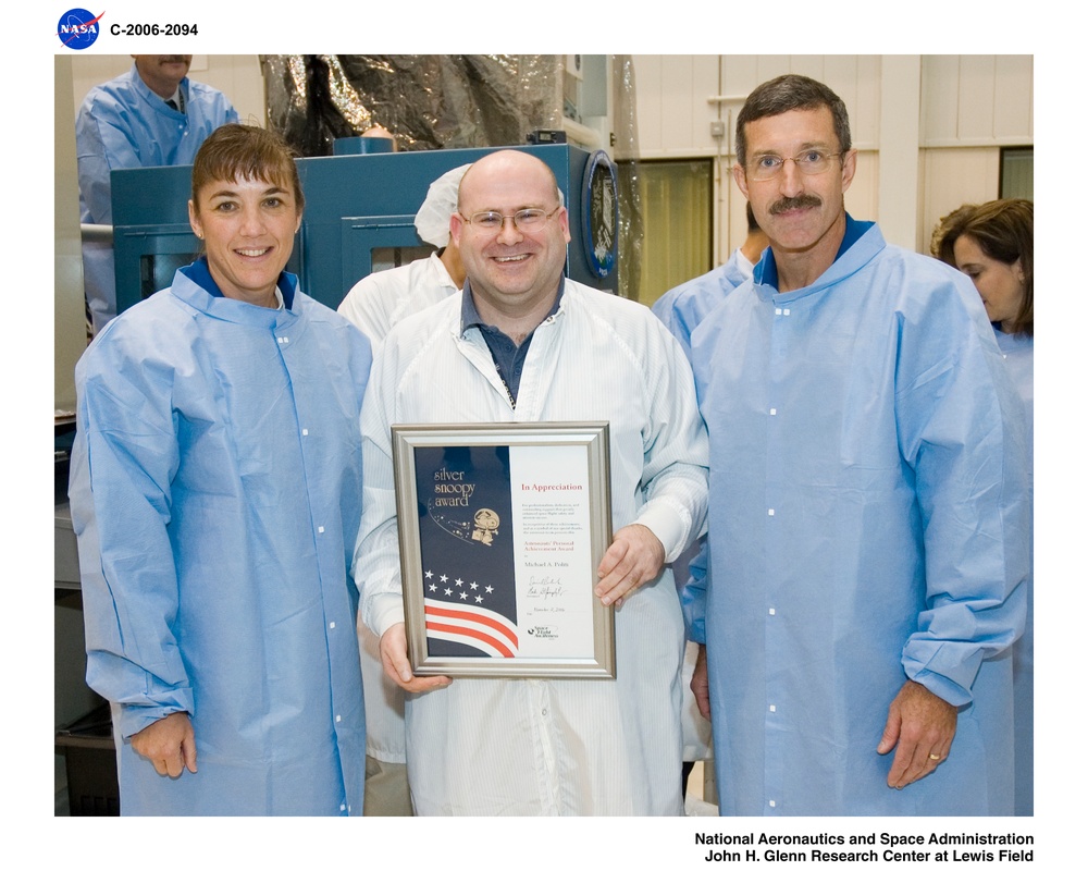 DVIDS - Images - Silver Snoopy Award presentation by STS-115 crew members