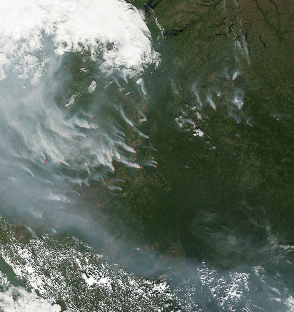 Fires in Central Russia: Natural Hazards