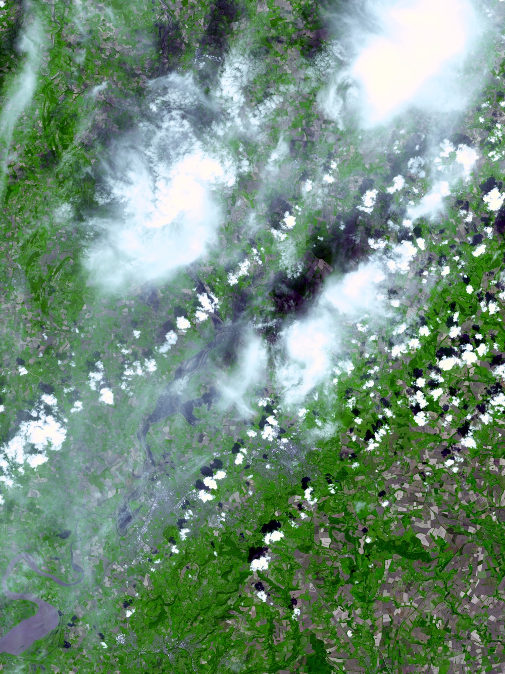 Flooding near Gloucester, England: Image of the Day