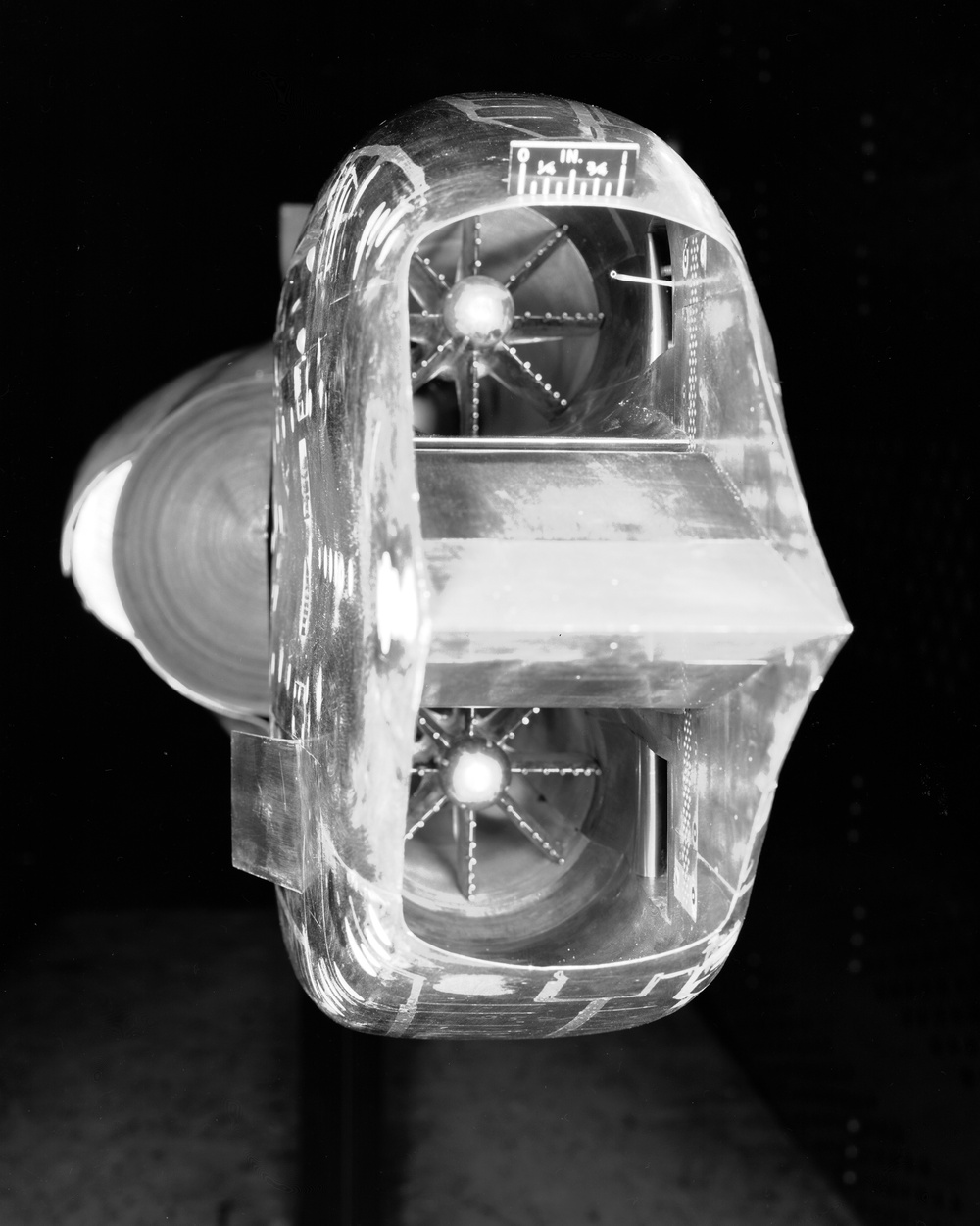 DOUBLE INLET BELL MODEL IN THE 8X6 FOOT WIND TUNNEL