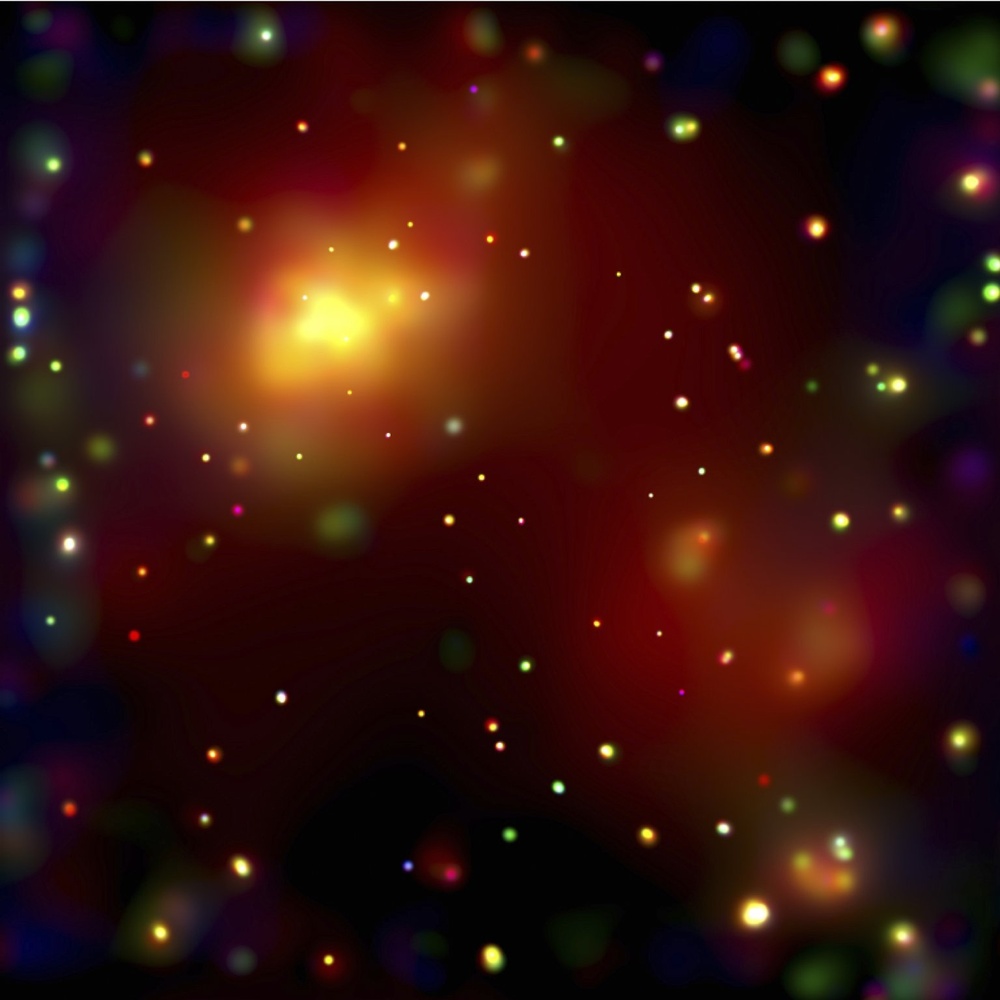 Chandra X-Ray Observatory Catches Glimpse of Galaxy Formation in Early Phase