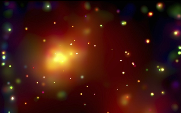 Chandra X-Ray Observatory Catches Glimpse of Galaxy Formation in Early Phase