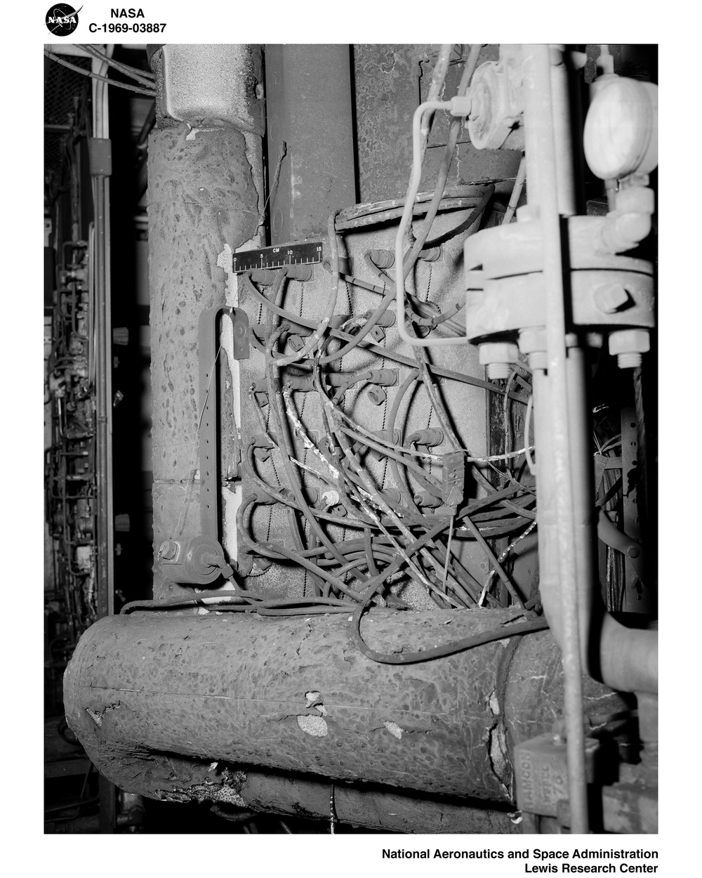 SMOKE AND FIRE DAMAGE IN CELL 22 OF THE OLD ROCKET LABORATORY ORL