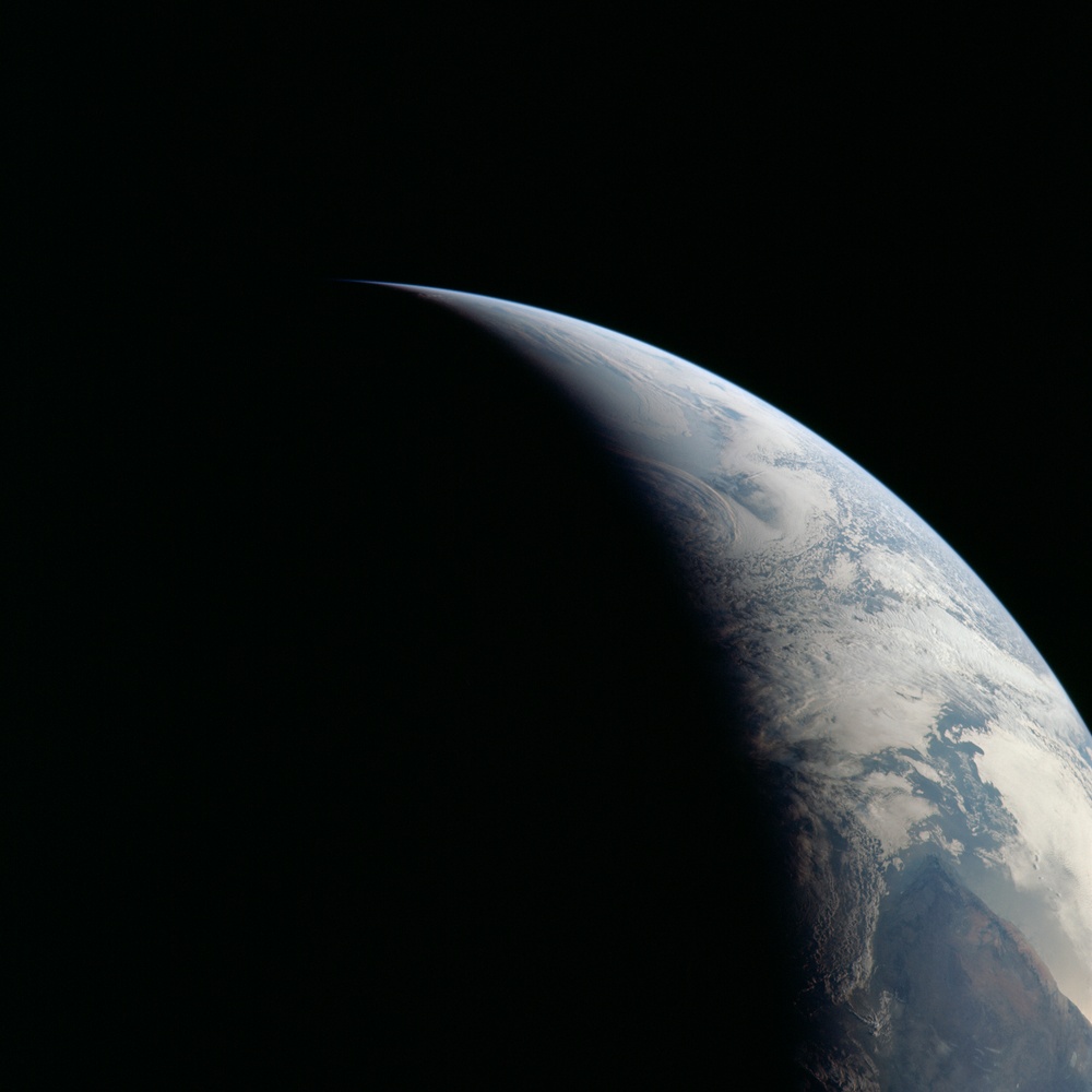 Apollo 11 Mission image - View of Earth terminator