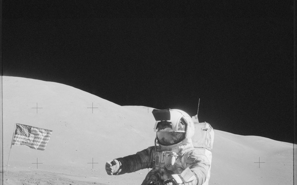 Apollo 17, Sta LM, LMP, Flag