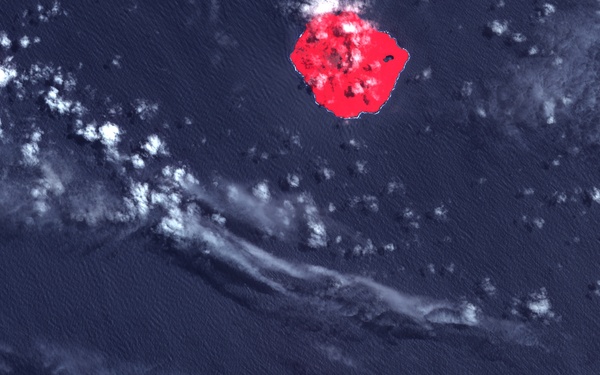 New Island and Pumice Raft, Tonga: Natural Hazards