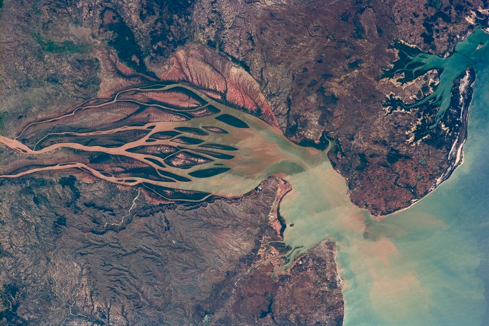 View of the Betsiboka River, Madagascar taken during the Expedition Three mission