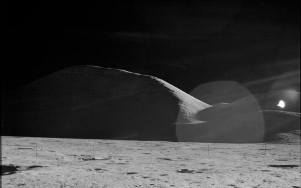 Apollo 15 Mission image - Panoramic view of Mt. Mons Hadley