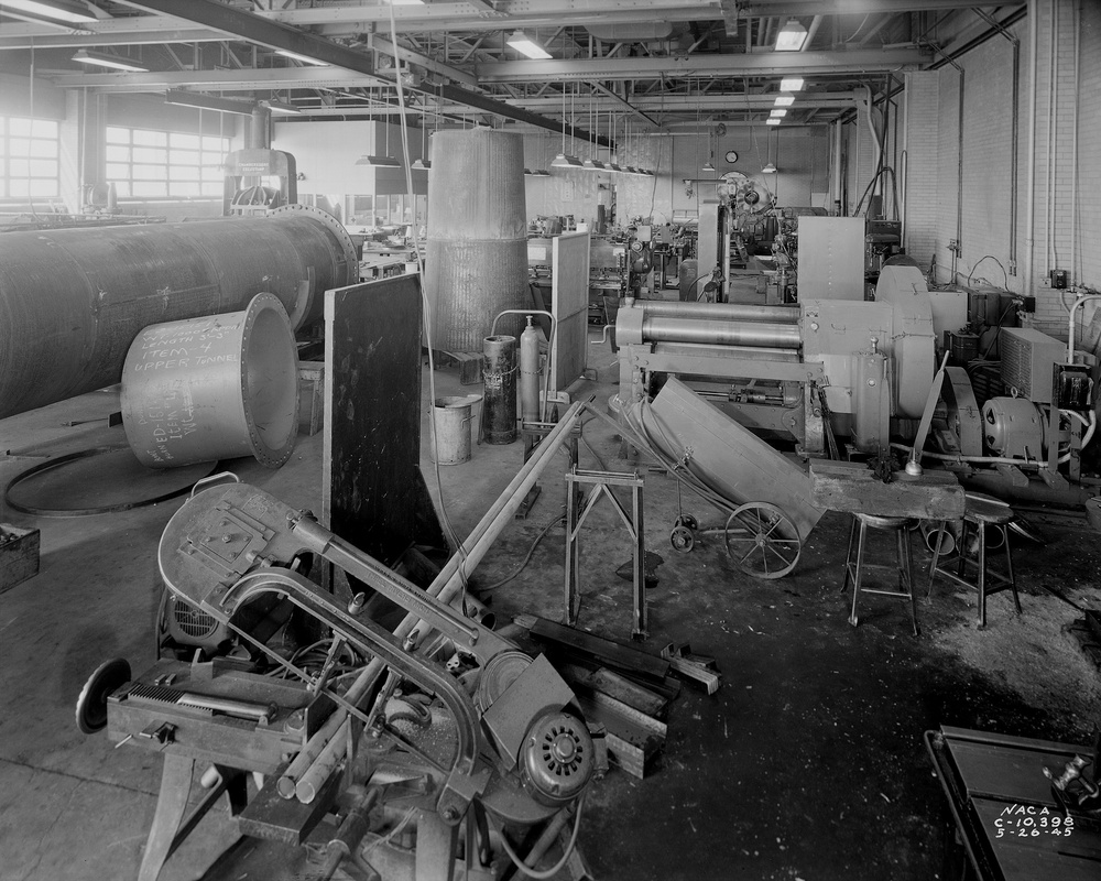 CROWDED CONDITIONS IN MACHINE SHOP ETC.