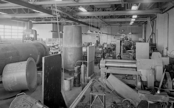 CROWDED CONDITIONS IN MACHINE SHOP ETC.