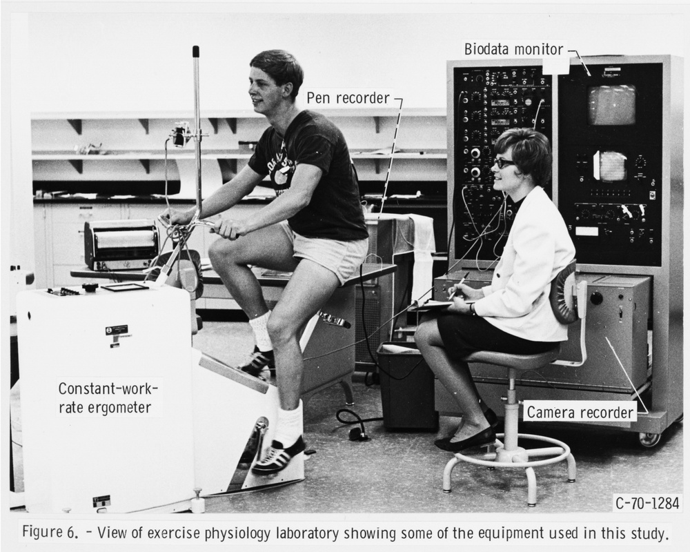 EXERCISE LABORATORY SHOWING EQUIPMENT