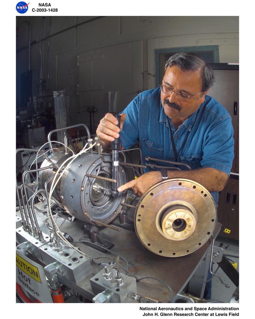 Various Oil-Free Turbomachinery Hardware and Rigs - thrust bearing rig