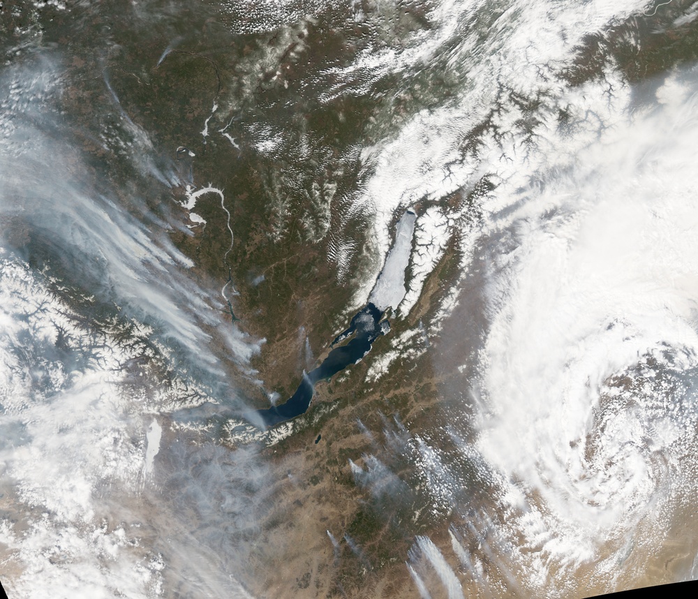 Fires Around Lake Baikal, Russia: Image of the Day