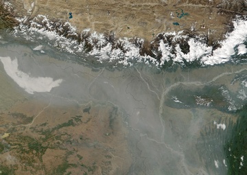 Thick Haze Over Northern India: Image of the Day