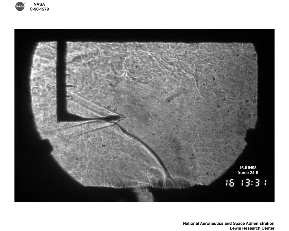 MACH 4.3 SUPERSONIC WIND TUNNEL FLOW WITH DUAL SUPERSONIC AND / OR SINGLE FLOOR INJECTION USING POSITIVE 50 DIOPTER SHADOWGRAPH SYSTEM CORRECTION
