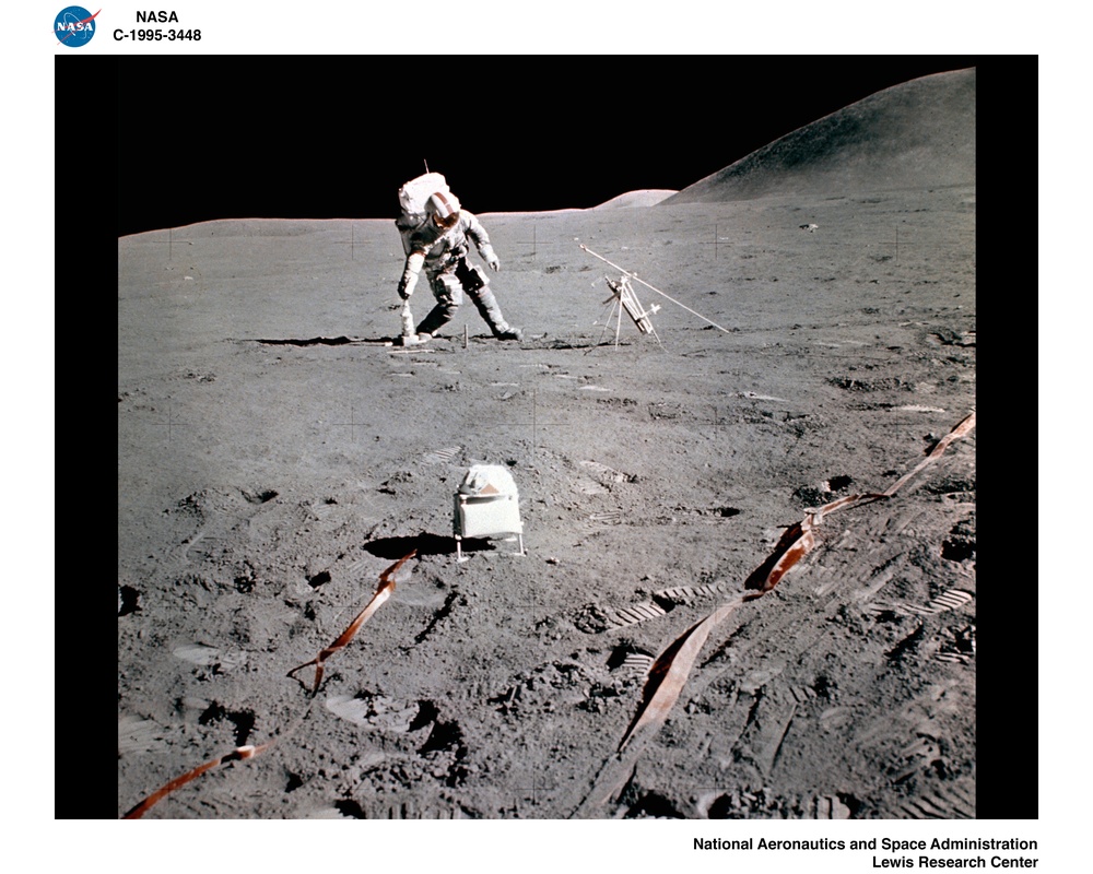 VARIOUS SPACE MISSIONS - ASTRONAUT WALKING ON THE MOON