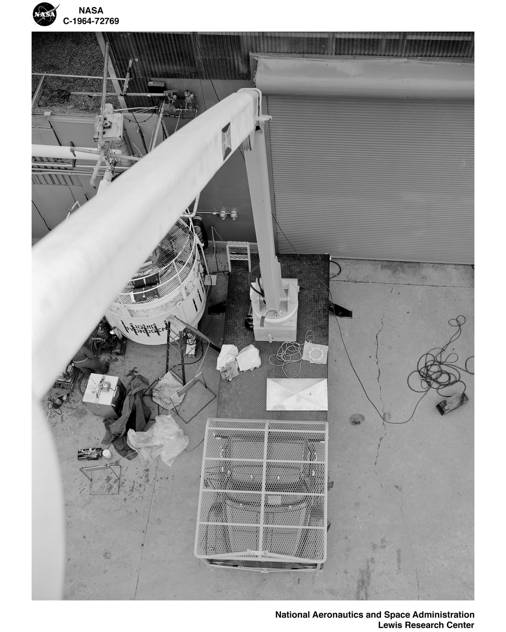 HIGH RANGER IN USE AT THE SOUTH 40 AREA OF NASA LEWIS RESEARCH CENTER