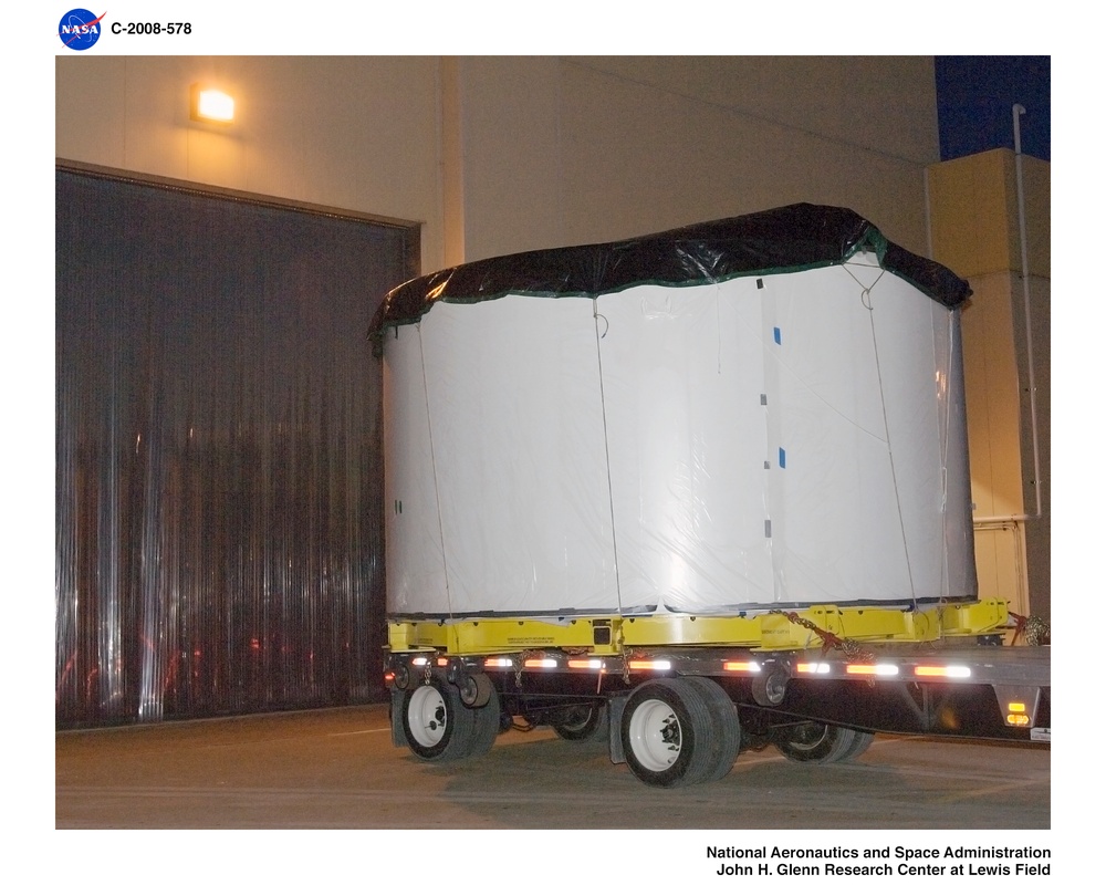 Ares 1-X Segment US-3 entering into Buidling 333