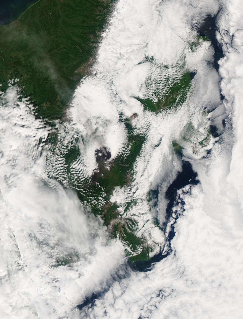 Plume from Klyuchevskaya Volcano: Natural Hazards