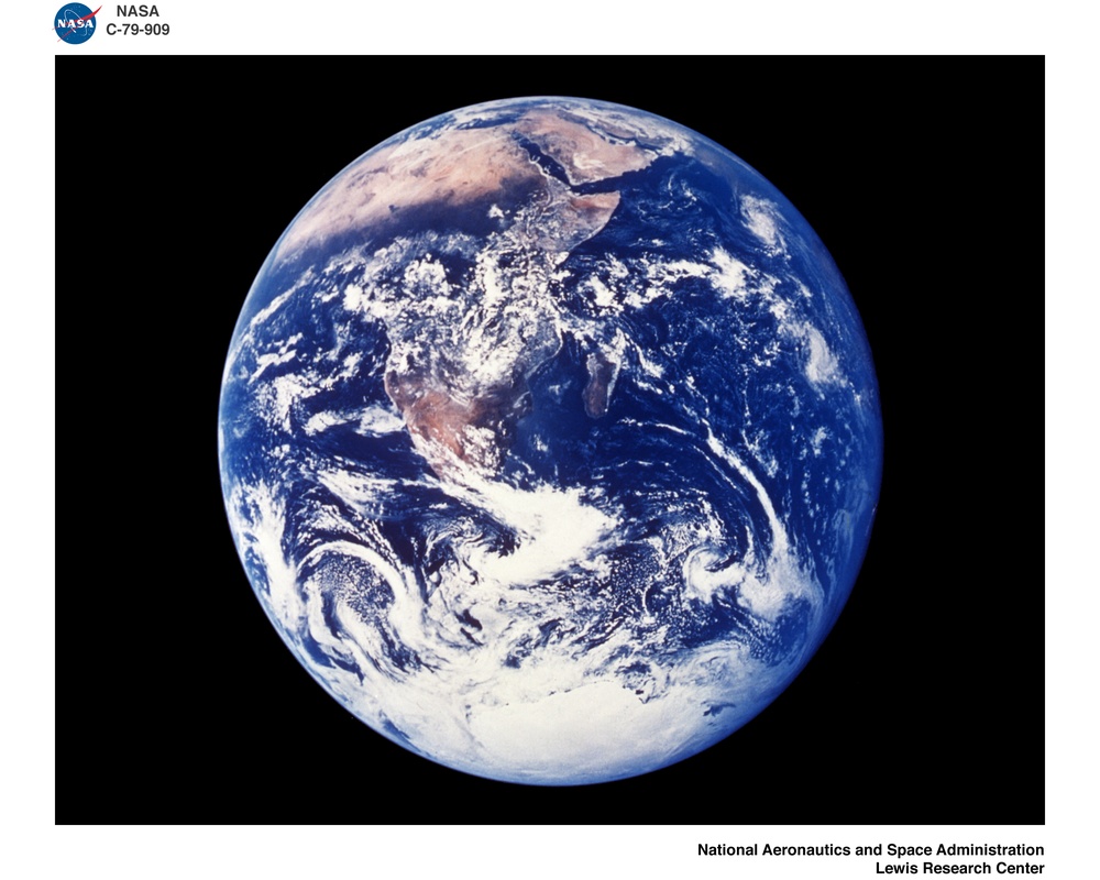 EARTH  - PHOTOGRAPHED DURING THE APOLLO 11 AND APOLLO 17 MISSIONS