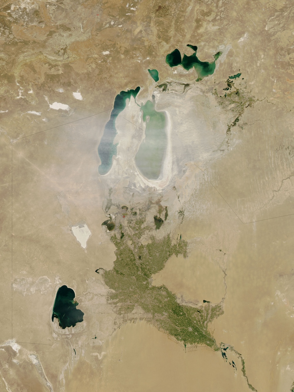 Dust Storm over the Aral Sea: Natural Hazards