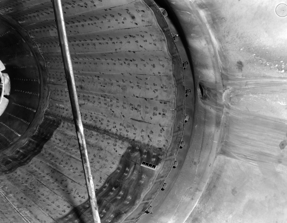 RAM JET ENGINE LINER IN TANK 2 OF THE PROPULSION SYSTEMS LABORATORY PSL