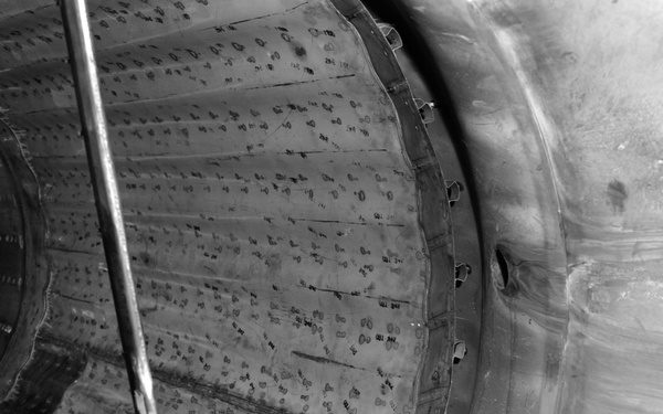 RAM JET ENGINE LINER IN TANK 2 OF THE PROPULSION SYSTEMS LABORATORY PSL