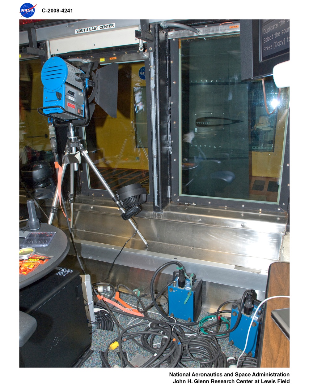 Documentation of the Scientific Imaging set-up for the Predator &quot;B&quot; Wing Electro-Expulsive De-Icing System (EEDS) Test