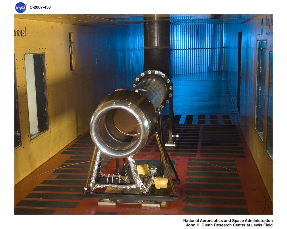 The FJ33 Engine Inlet from Williams International being tested in the Icing Research Tunnel