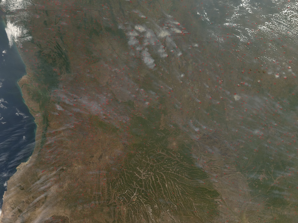 Fires in Angola: Natural Hazards