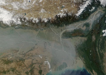 Thick Haze Over Northern India: Natural Hazards