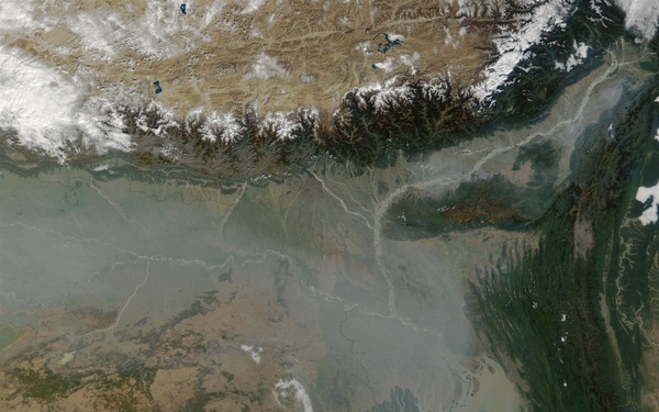 Thick Haze Over Northern India: Natural Hazards