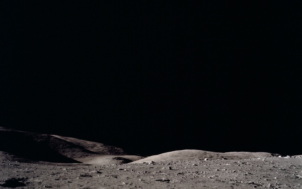 Apollo 17 Mission image - Station1, Panoramic, LRV Tracks