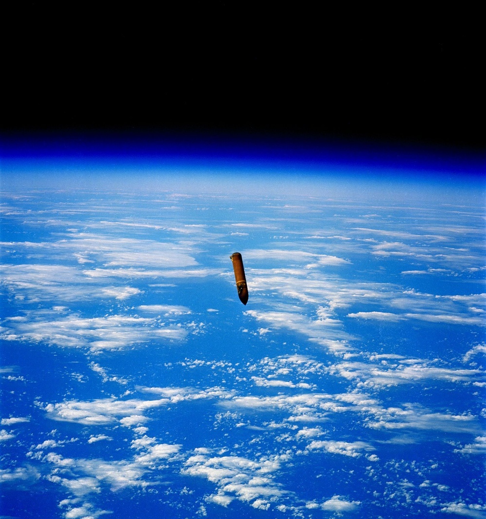 STS-29 Onboard photo - External Tank Separation