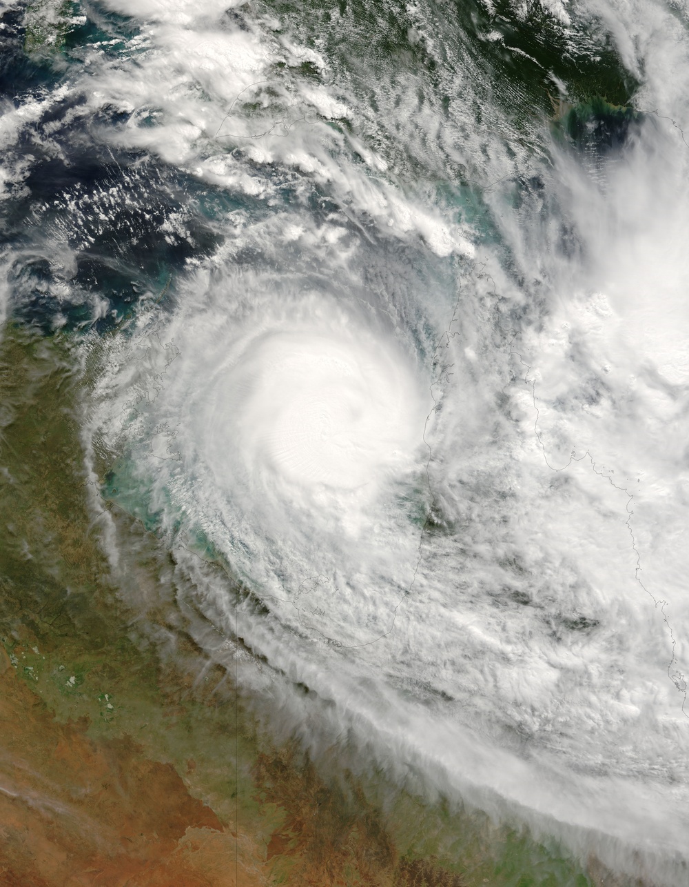 Tropical Cyclone Monica: Natural Hazards