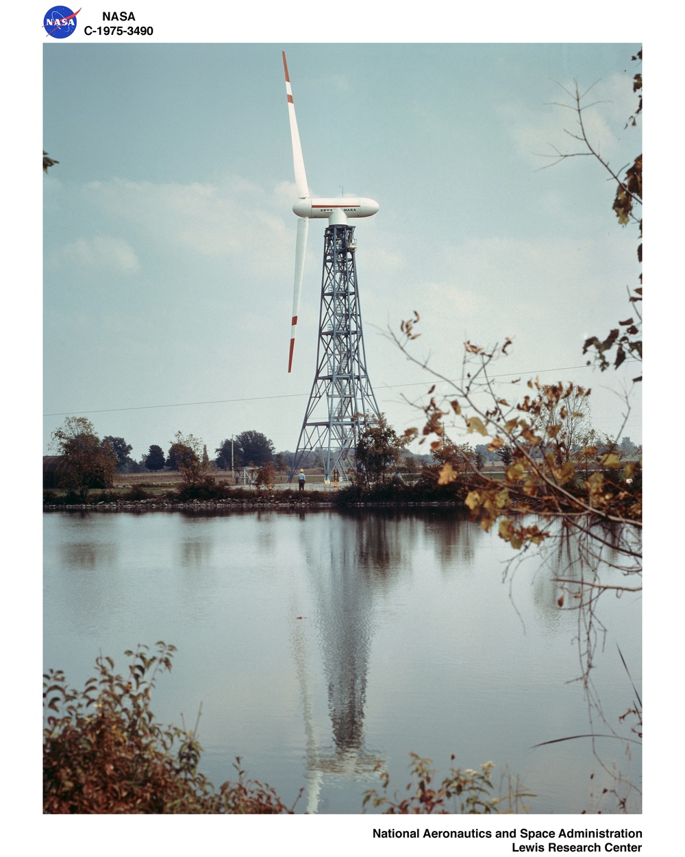 WIND TURBINE AND WINDMILL AT NASA PLUM BROOK STATION