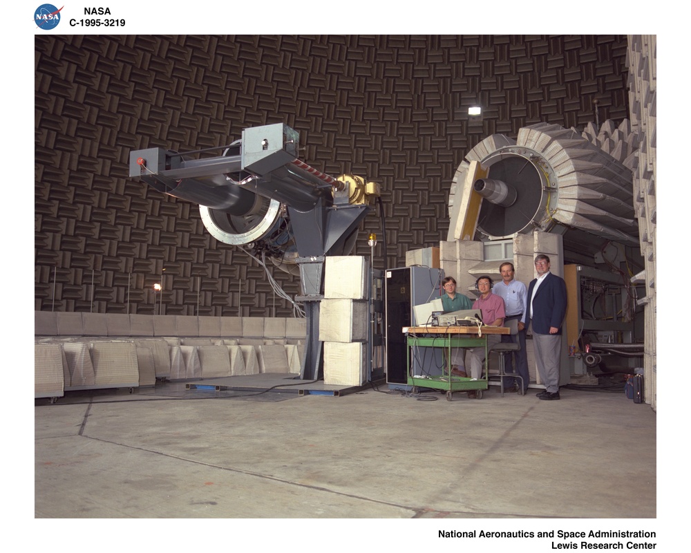 GENERAL ELECTRIC GE / NASA LEWIS RESEARCH CENTER ACTIVE NOISE CONTROL FAN ANCF ON THE RIG